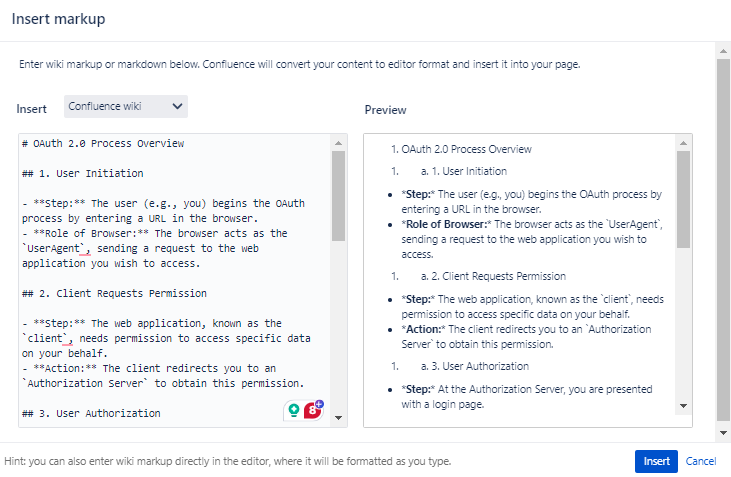 Markdown to Confluence